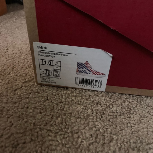 SOLD ❌ NEW Vans Sk8-hi Multicolor Checkerboard - Picture 6 of 8